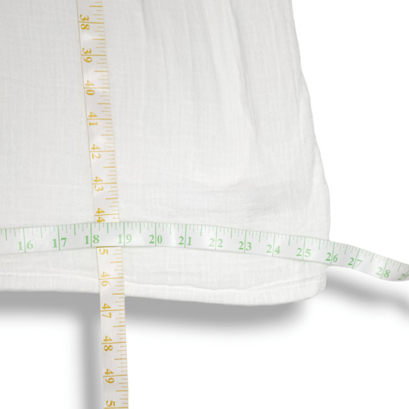 EUC Old Navy Floral Embroidered Flowy Midi Swing Dress Sz. S [4-6] White Lilies - Picture 7 of 8